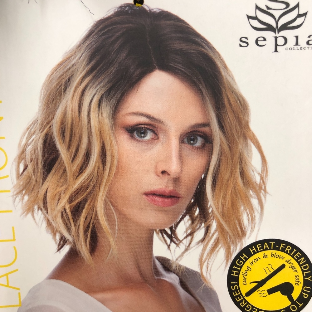 Peagan synthetic lace front wig 1B NWT - Picture 2 of 7